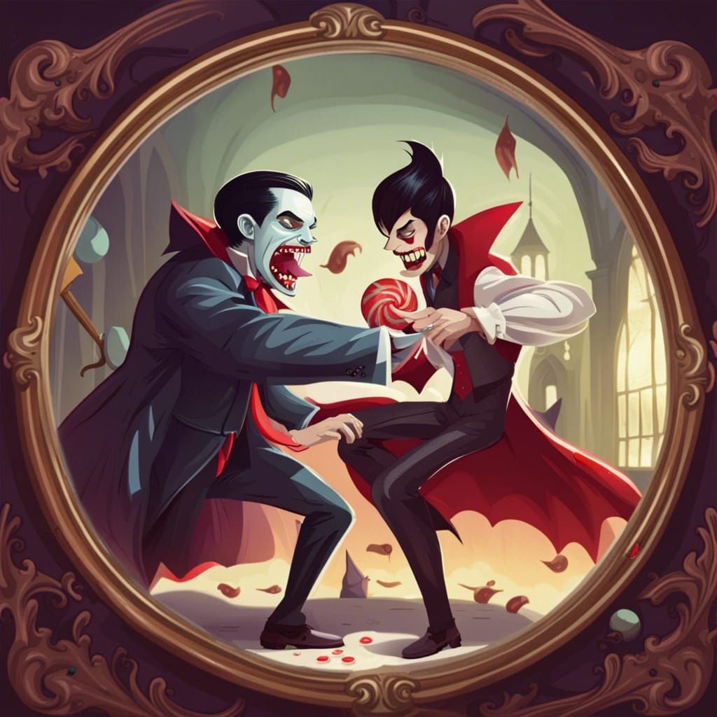 Candy Man vs Vampire with Mirror