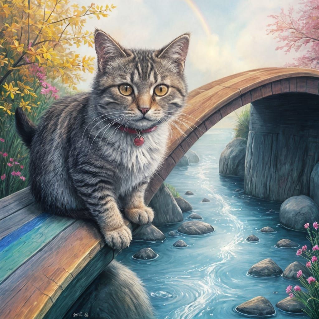 Rainbow Bridge: A Cat's Heartwarming Journey