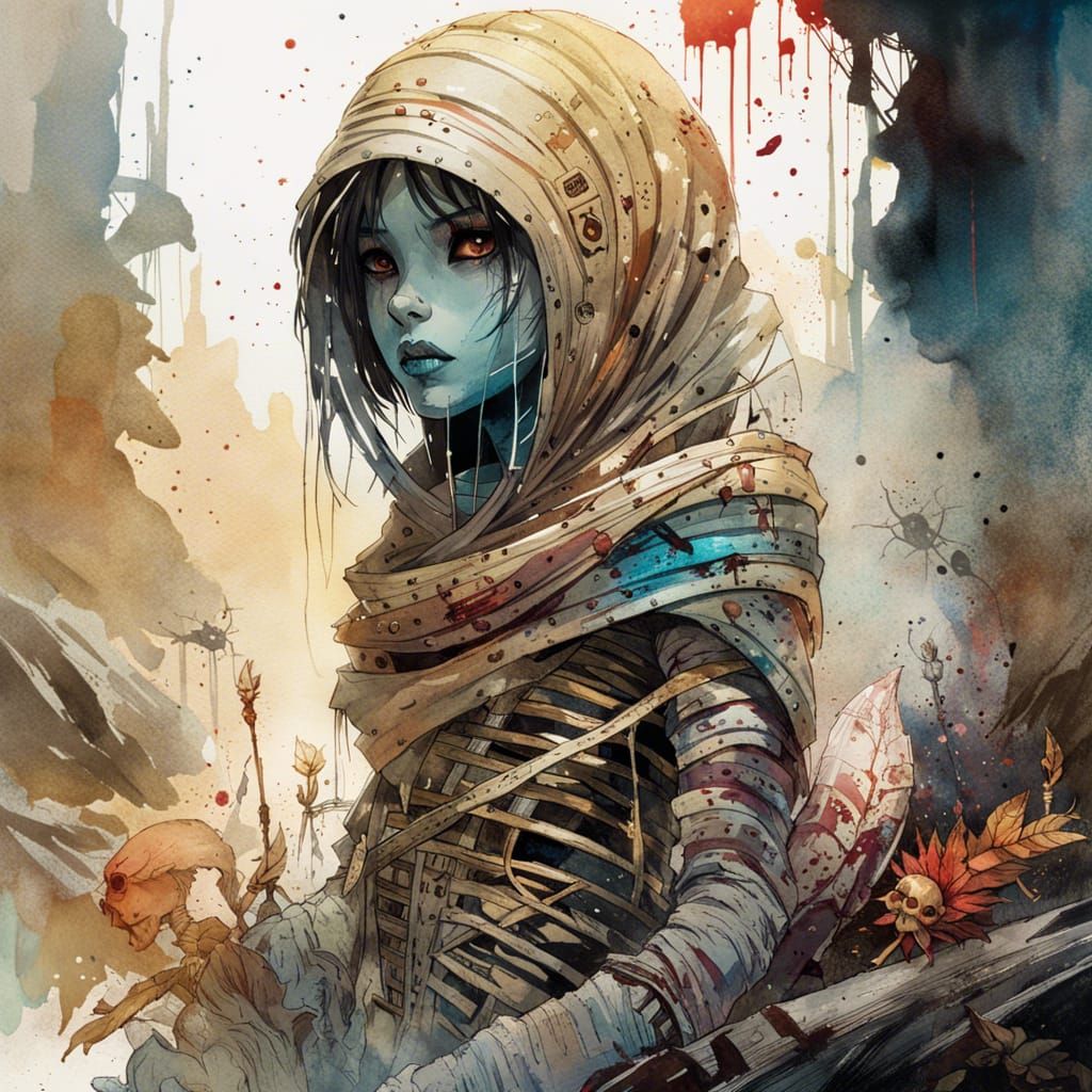 Undead Mummified Girl