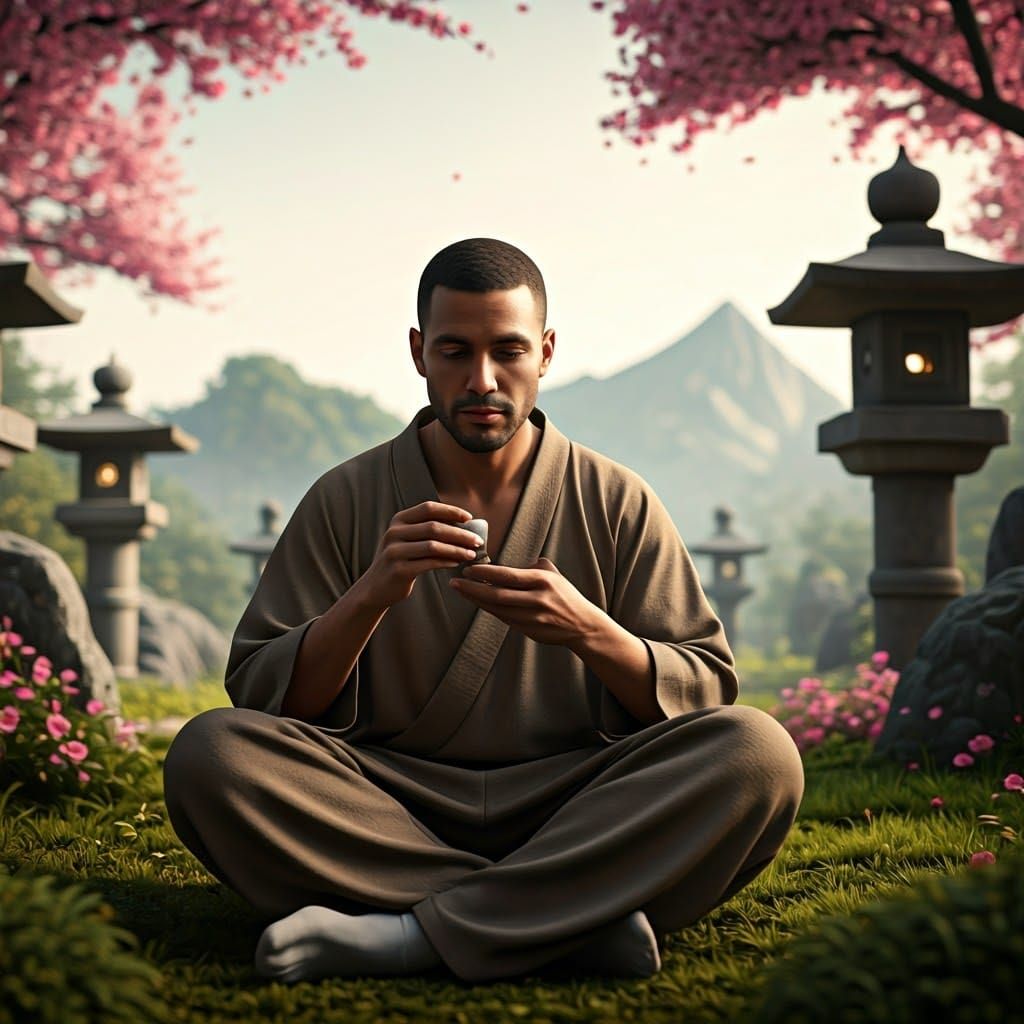 Mindful Epic Cinematic Moment in Digital Matte Painting