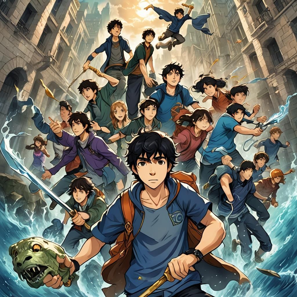 Percy Jackson in Anime Style Key Visual