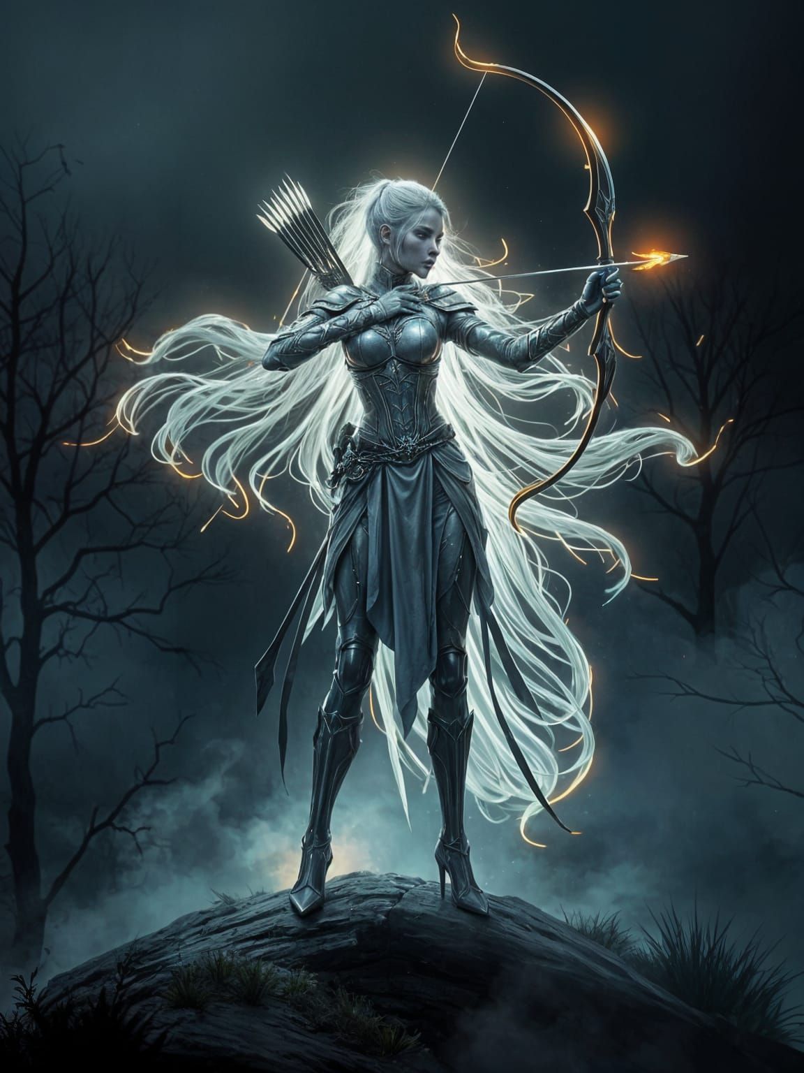 Ethereal Archer with Spectral Bow in Krenz Cushart Style