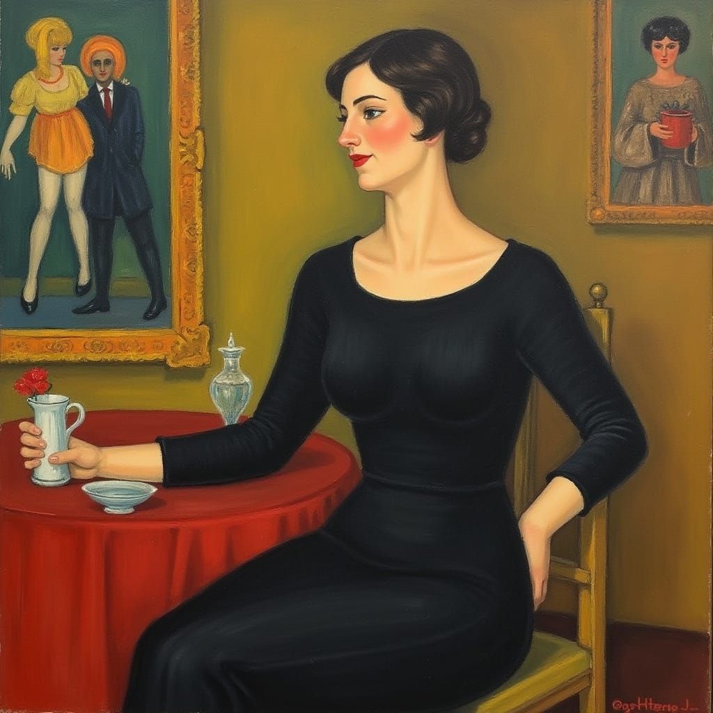 Lady of the House in Vibrant Colors