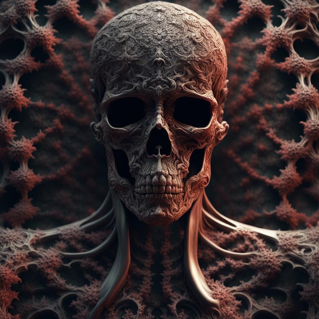 Fractal Death: Macabre Decomposition in Dark Metal Style