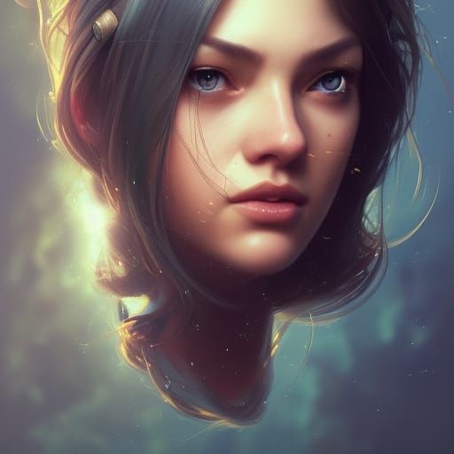 Damsel in Distress: Hyperdetailed Digital Portrait