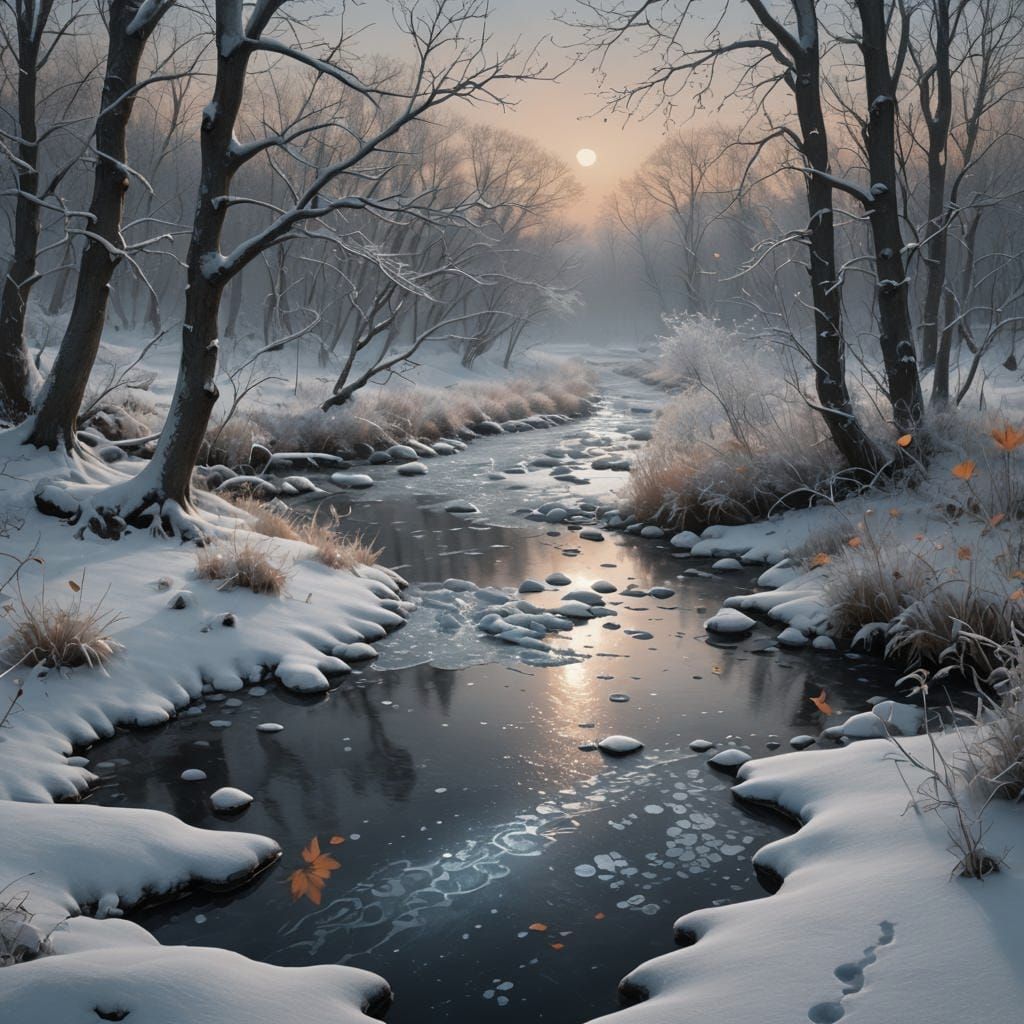 Bleak Winter Evening in 1805: Fantasy Concept Art