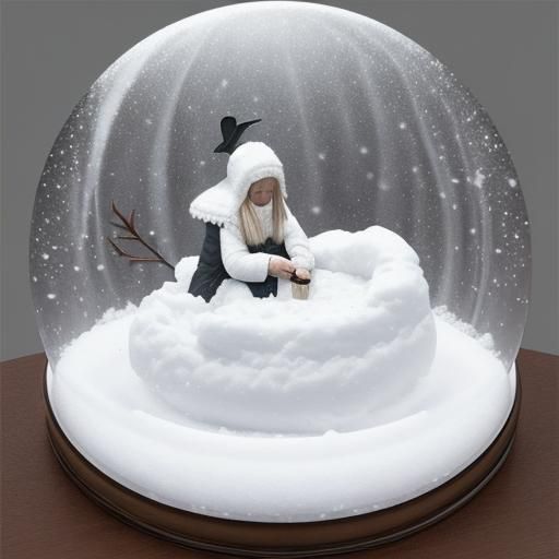 Snow Globe in Hopper Style