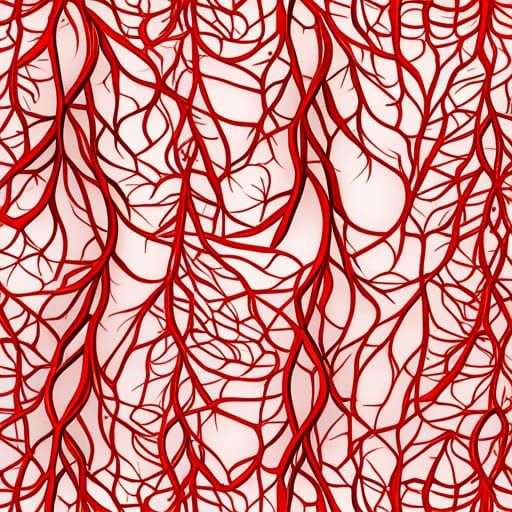 Intricate Blood Vessel Pattern