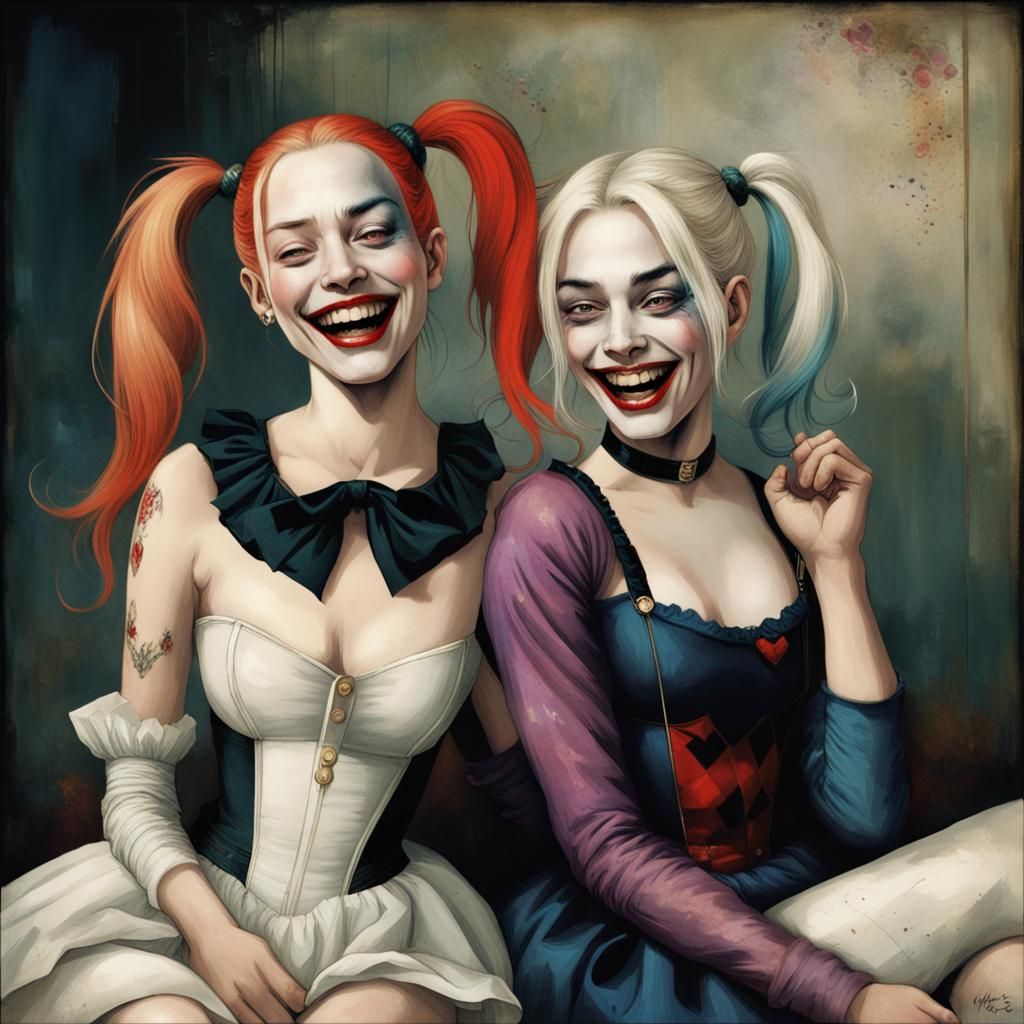 Harley with her best pal, Bloody Mary.