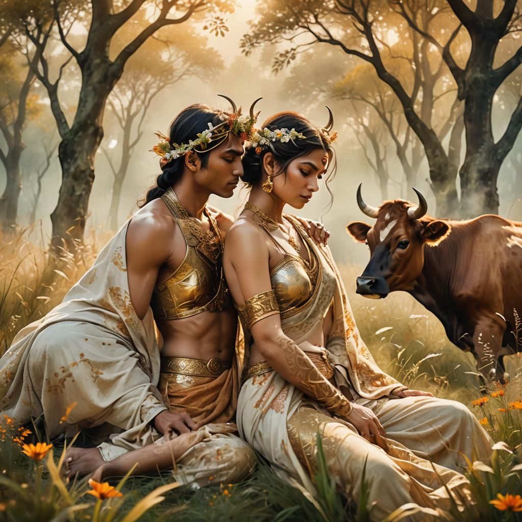 Kama Sutra Meadow: A Fantasy Concept Art