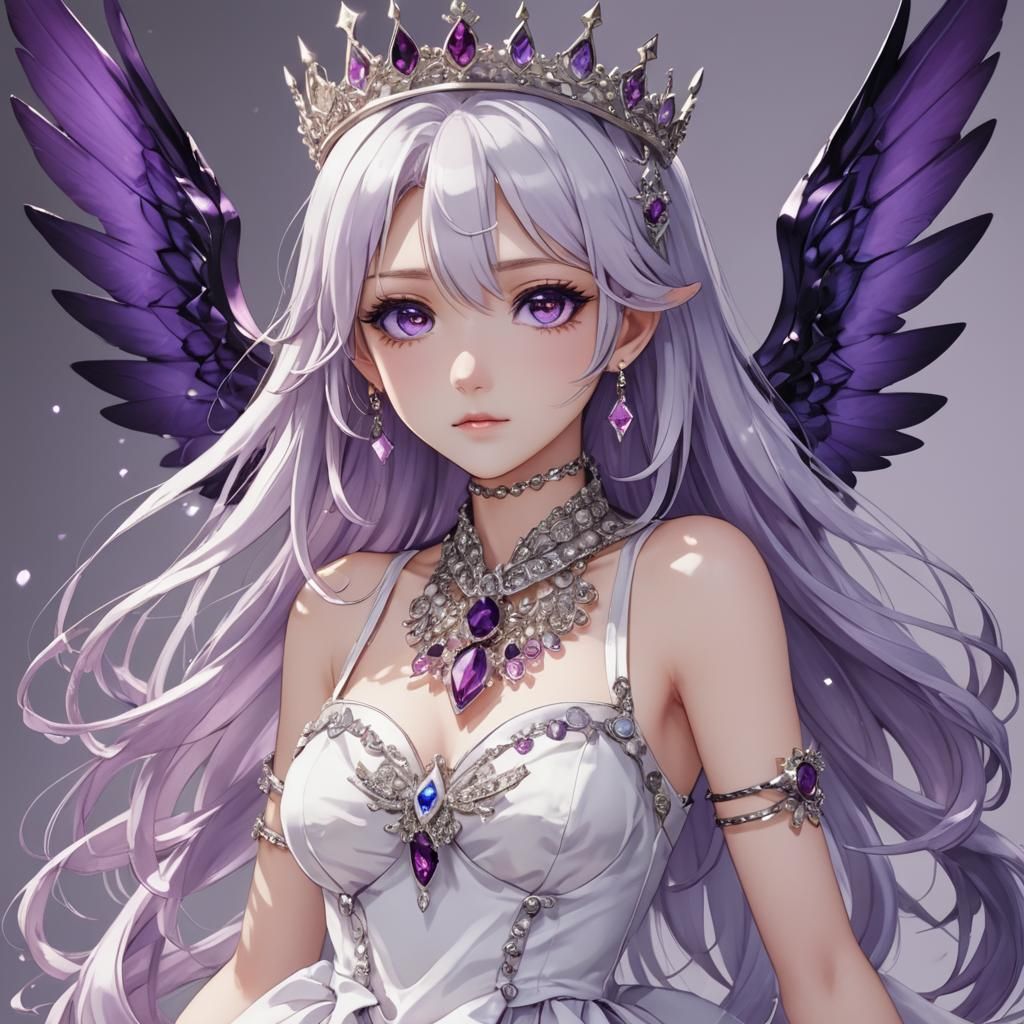 Gemstone Girl in Anime Key Visual Style