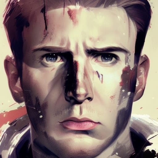 Steve Rogers Portrait in Army Uniform
