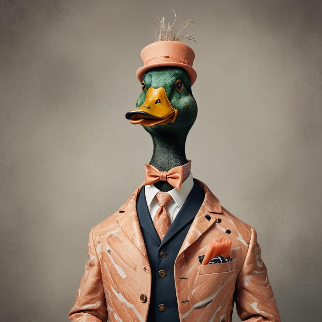 Duck in Smoked Salmon Designer Outfit