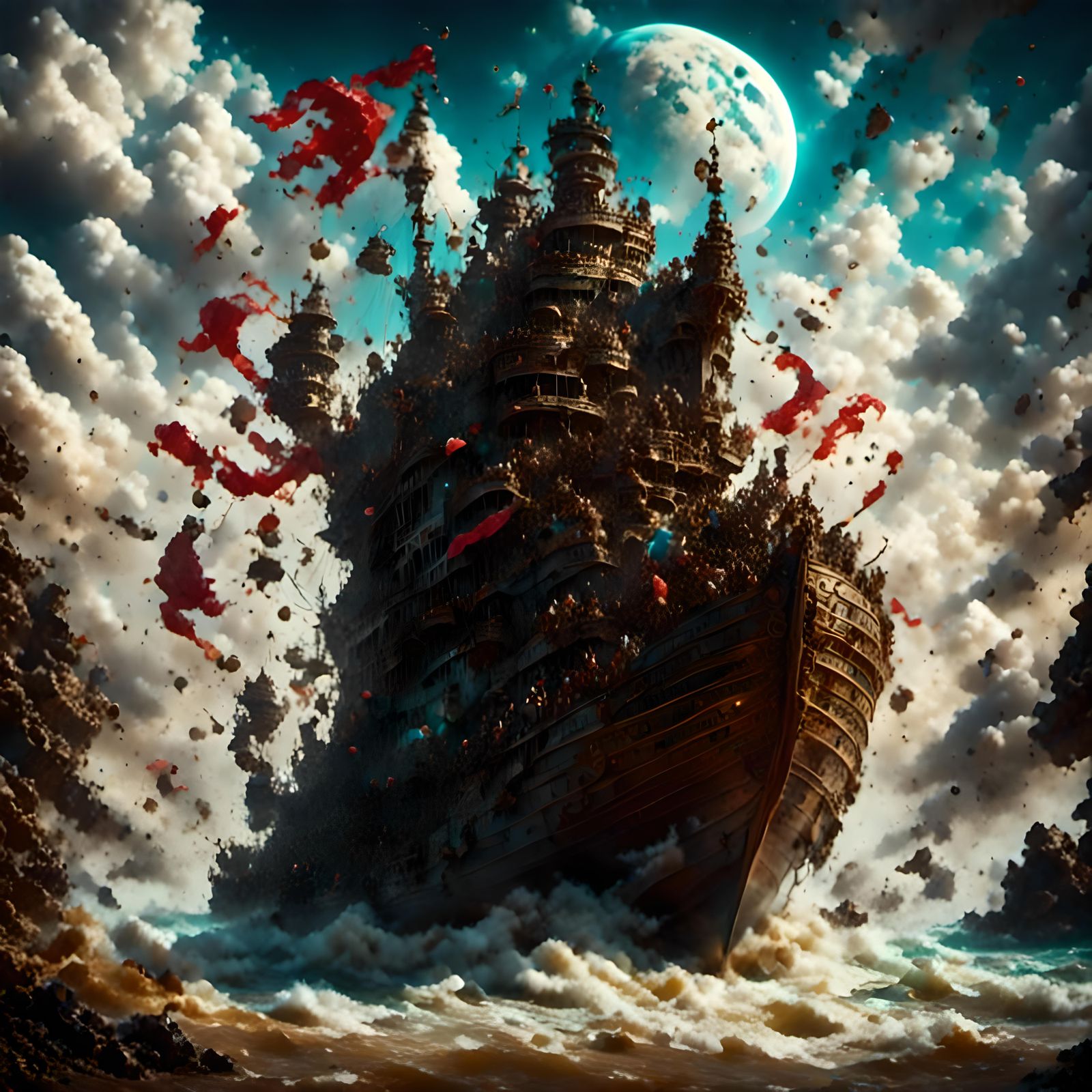 Hyperrealistic Portrait of a Dark Fantasy Queen