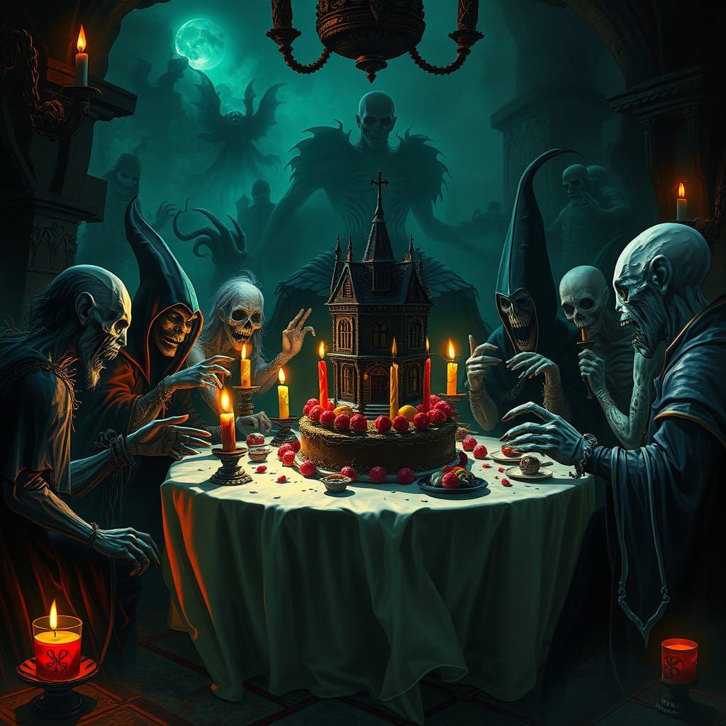 Spooky necromancer birthday party