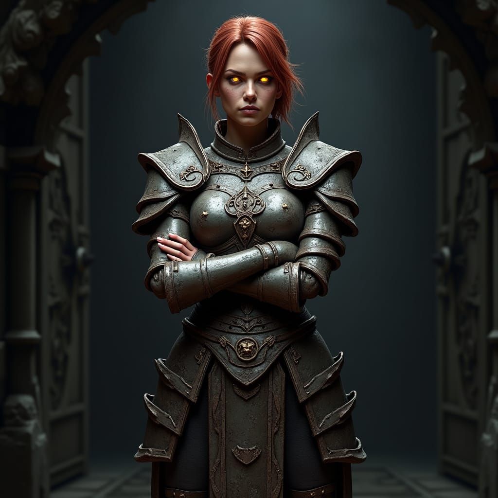 Gatekeeper of the Dungeon: Hyperrealistic Digital Art