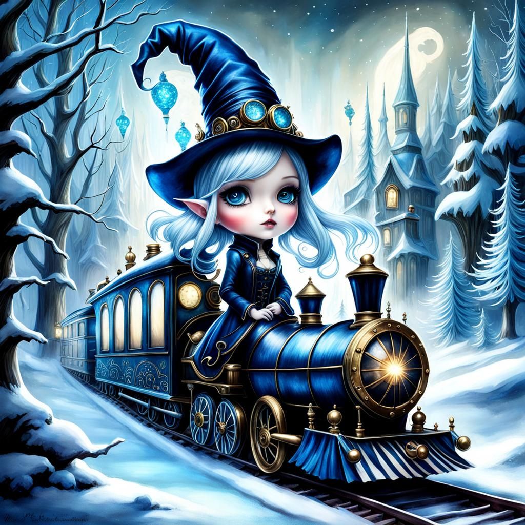 " train à vapeur du petit lutin "
