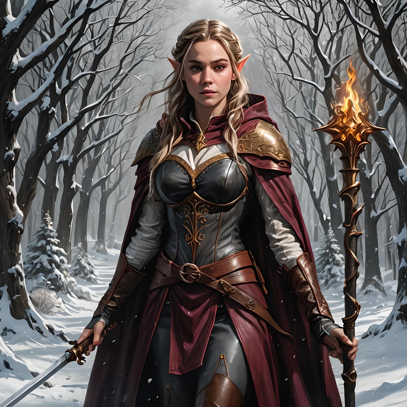 Sydney Sweeney. elf, elven, dnd