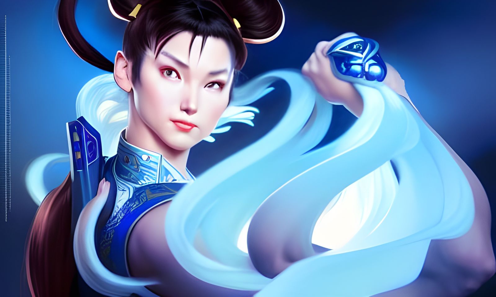 Mysterious Princess Portrait in Digital Art Style