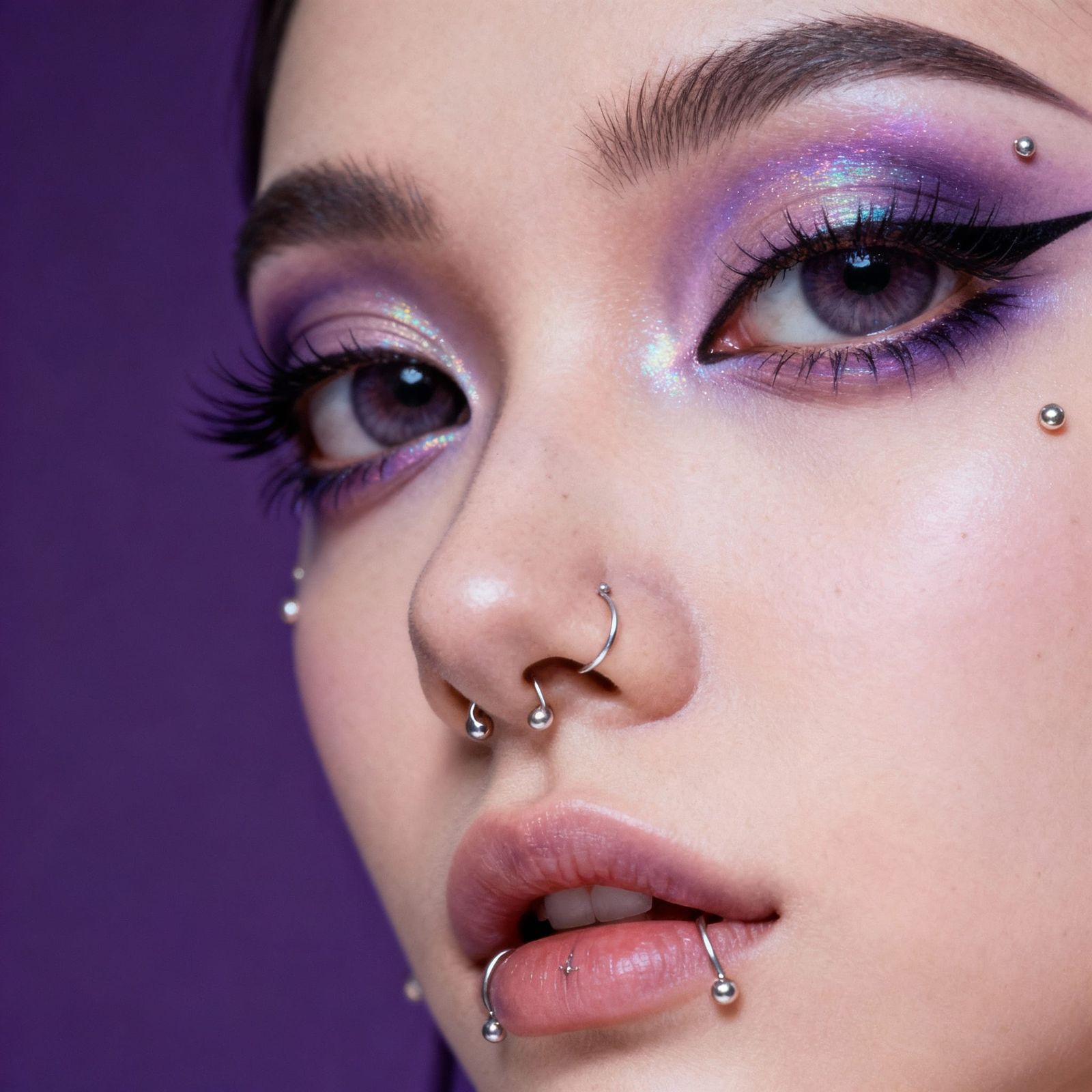 Hyperrealistic E-Girl With Avant-Garde Makeup