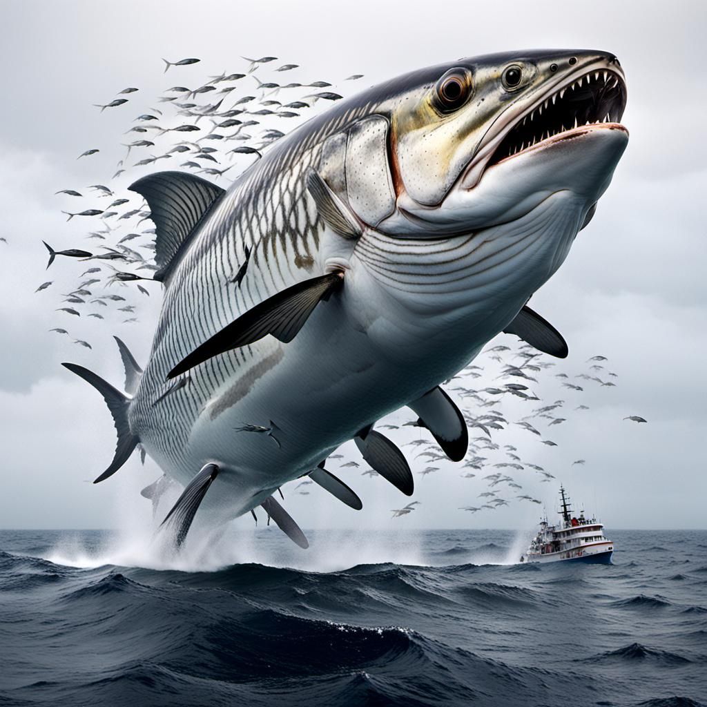 Giant Flying Fish Attack Ships Near Remote Island