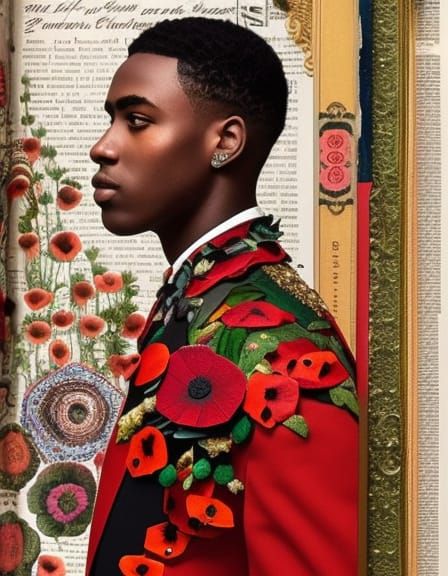 Poppy Prince 3D Mixed Media Collage