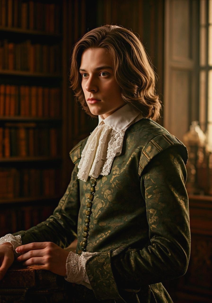 Italian Baroque Portrait of a Thoughtful Young Noble