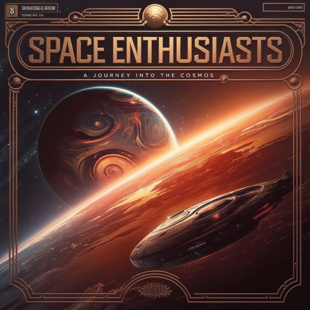 Magazine Cover for Space Enthusiasts in Matte Painting Style