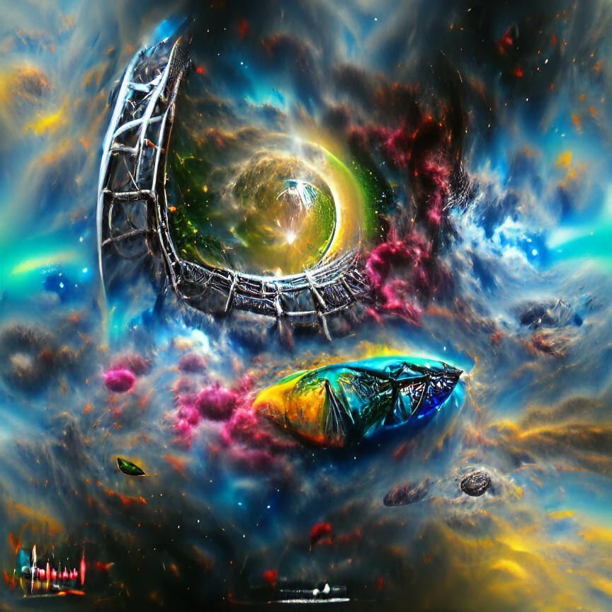 Abstract Stargate Portal to Another World
