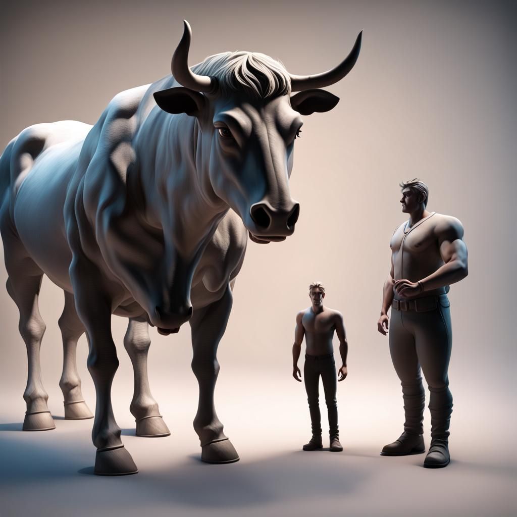 Ox-Head and Horse-Head Men: 3D Art