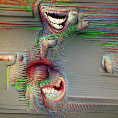 Macabre Laughter: A Darkly Humorous Scene