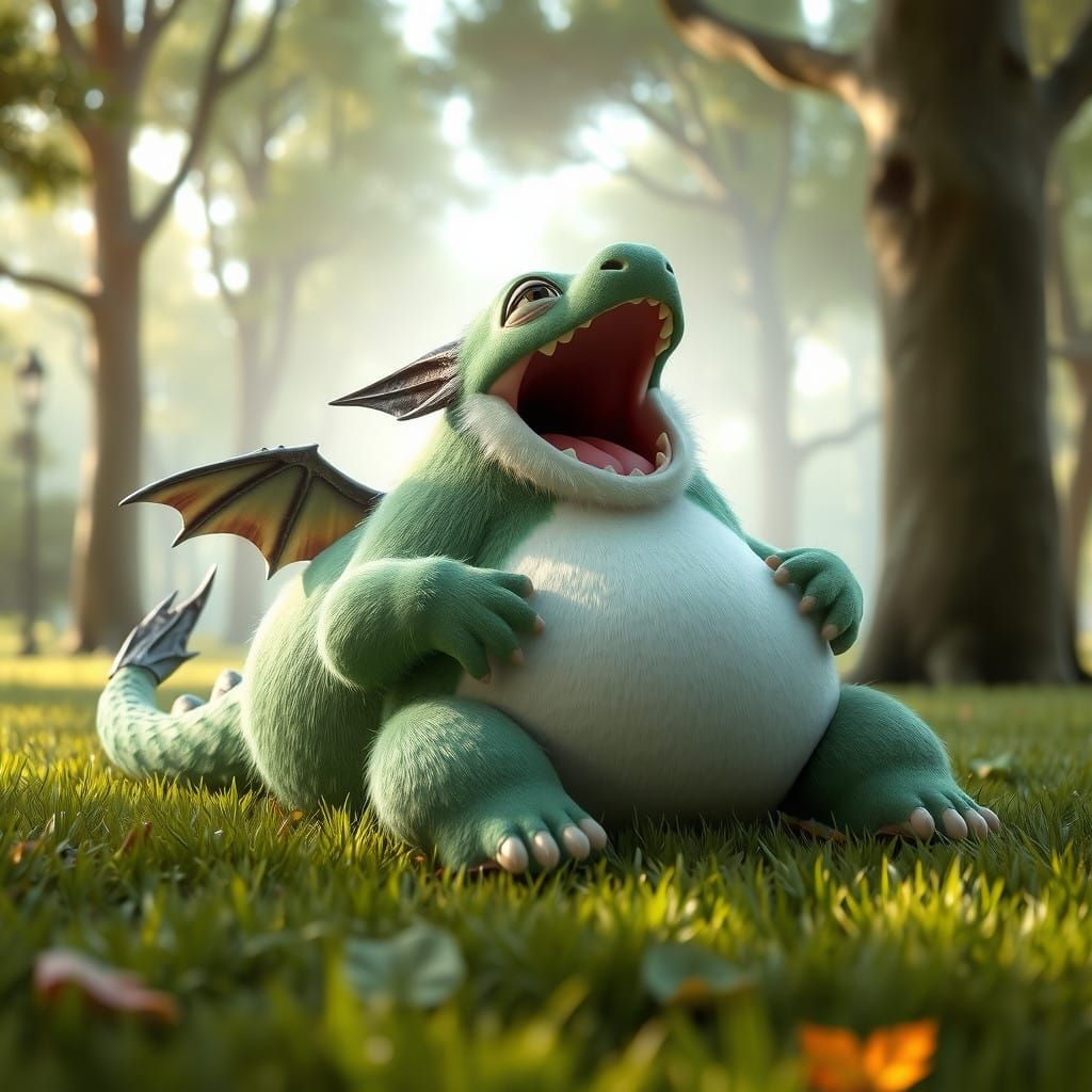 Whimsical Forest Creature in Digital Art