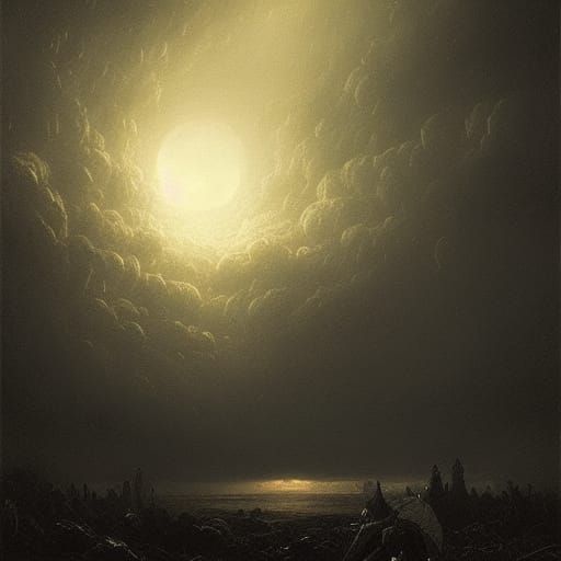cloudy night sky