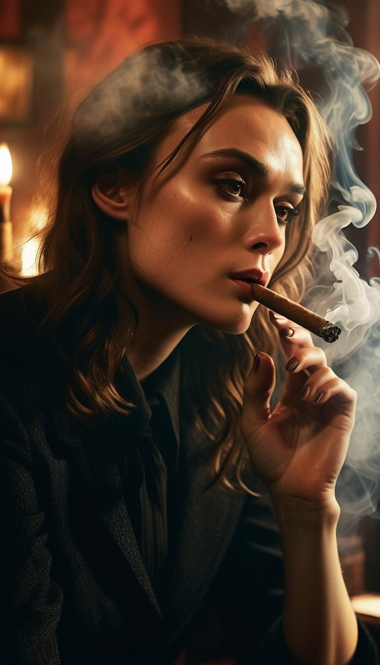 Keira Knightley - cigar