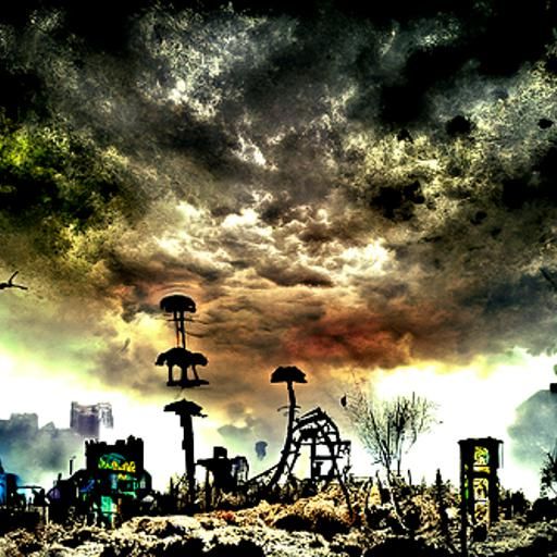 Post-Apocalyptic Wonderland: A Surreal Landscape