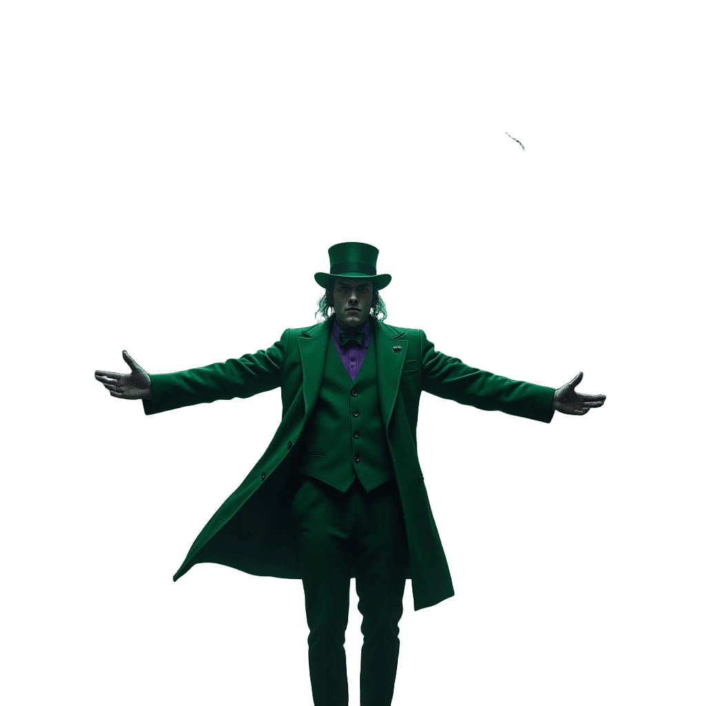 The Riddler in Dark Fantasy Matte Painting