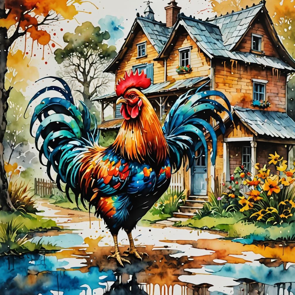 Happy Rooster