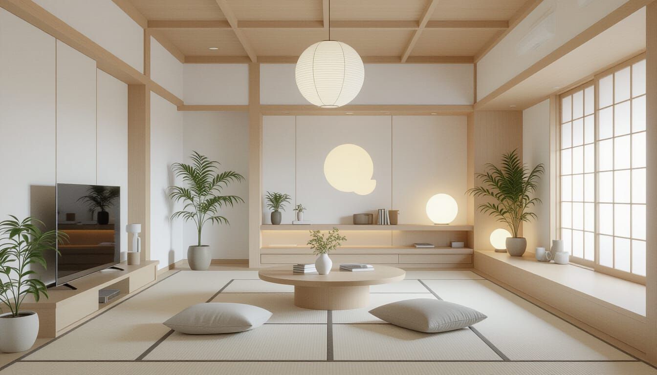 Minimalist Interior Design in Frutiger Technozen Style