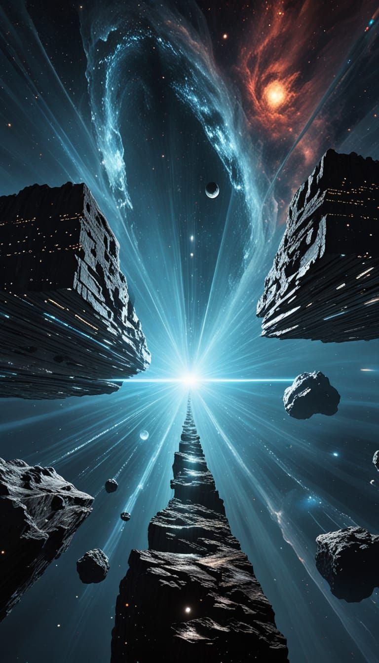 Interdimensional Rift Across Starry Expanse