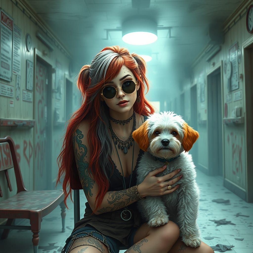 Dreamlike Asylum Portrait in Concept Art Style