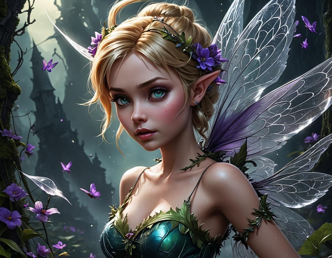 Nightmare Tinkerbell: Dark Fantasy Art
