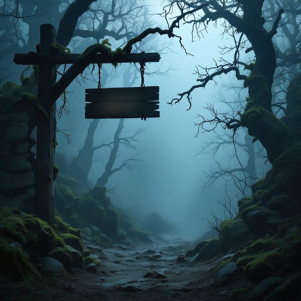 Foggy Himalayan Forest Entrance at Dusk