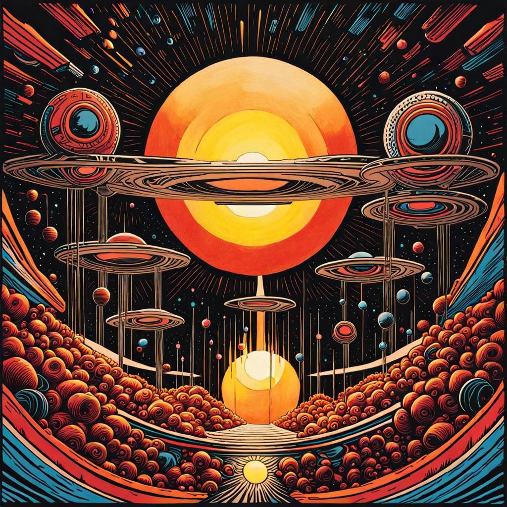 Cute alien puppies playing hyperdetailed intricately detailed H.R. Giger Greg Rutkowski complementary colors underground...