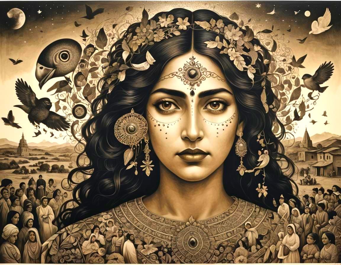 Vulnerable People: Magical Realism Lithograph