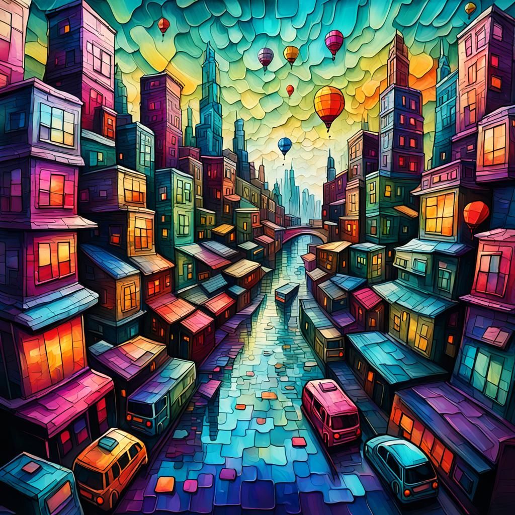 Glitch Art..A whimsical and mesmerizing visual puzzles with ...