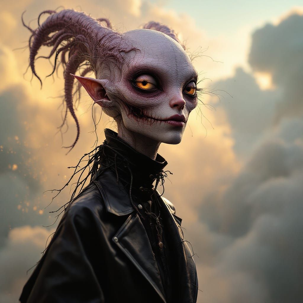 Exuberant Aliens in Couture: Photorealistic Dreamscape