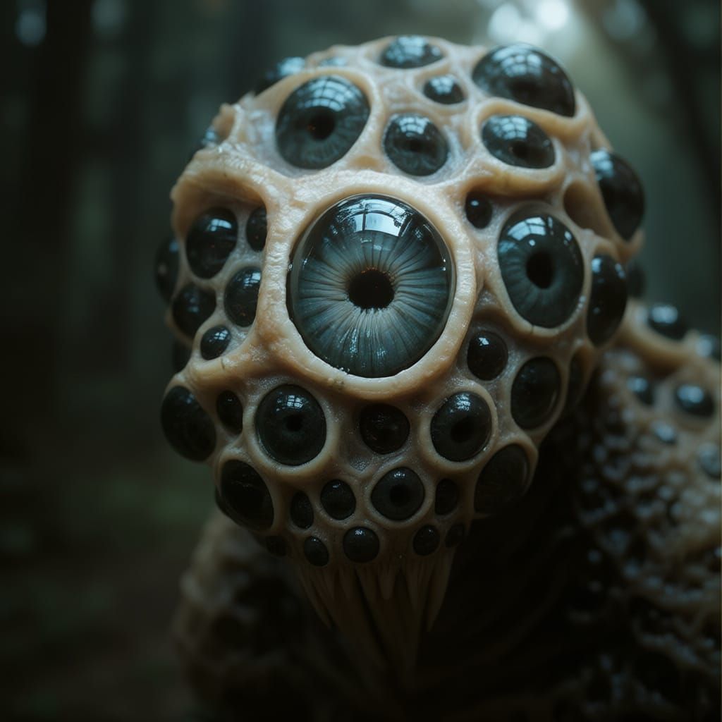 Terrifying Yog Sothoth in Extreme Closeup