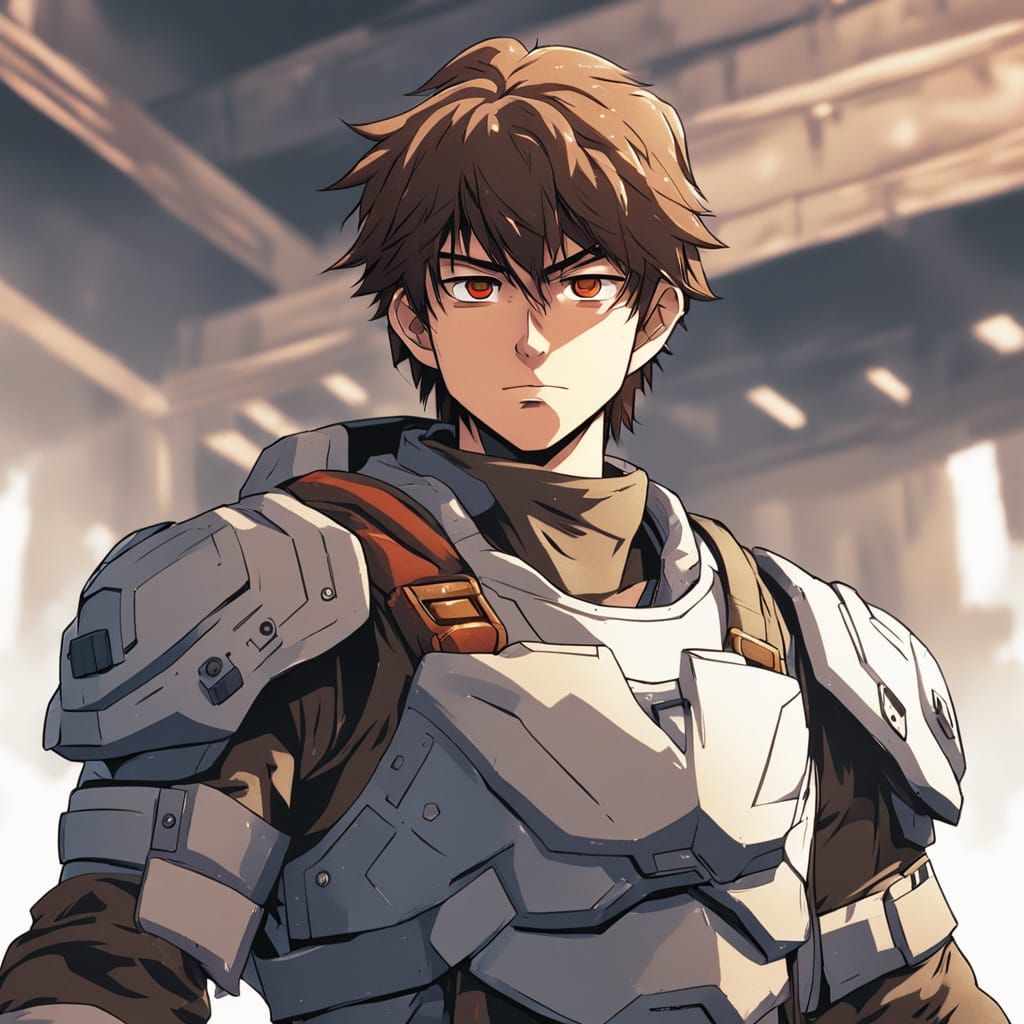 Teen Fighter in Anime Style with Dynamic Cel-Shading