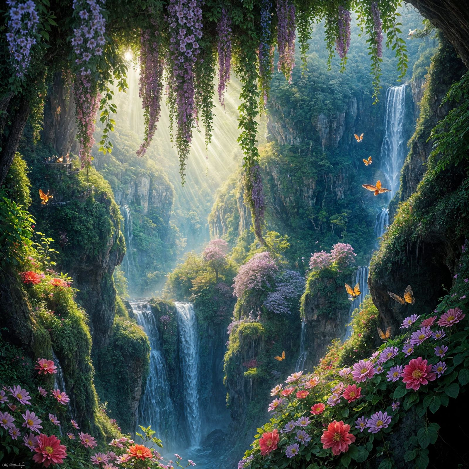 Enchanted Forest Hanging Garden: A Fantasy Paradise