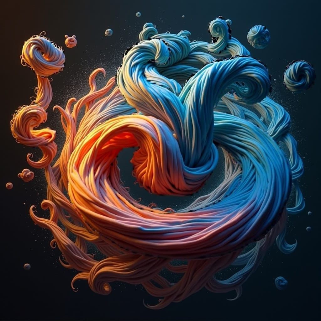 Abstract Warped Shapes in Motion